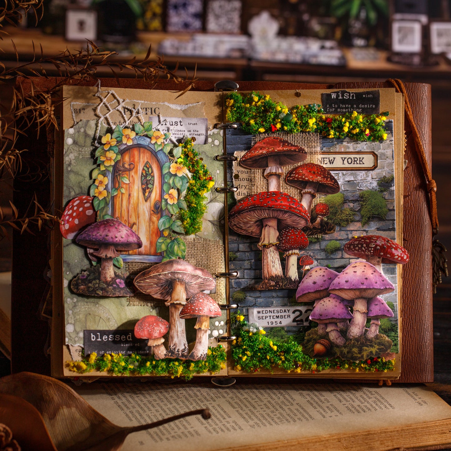 Mushroom Specimen Collection Sticker 25pcs