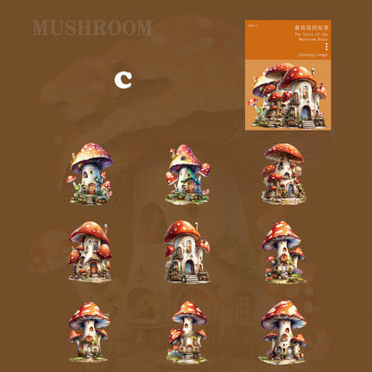 Mushroom Sticker 18pcs