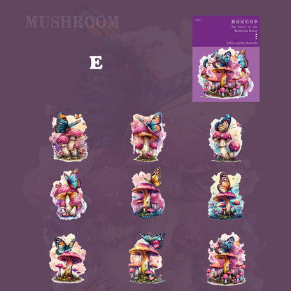 Mushroom Sticker 18pcs