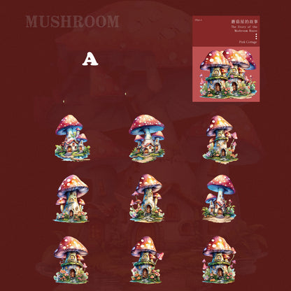 Mushroom Sticker 18pcs