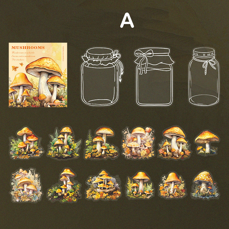 Mushroom in A Bottle Stickers 30pcs