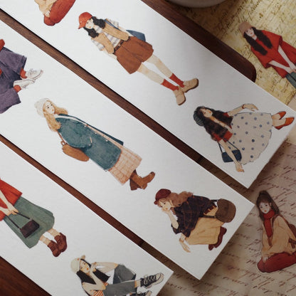 5.5cm*100cm My Winter Retro PET/ Washi Tape