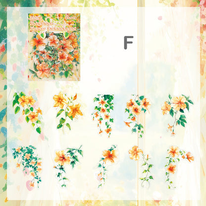 Flower Shallow Stickers 20pcs