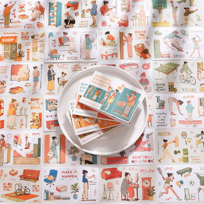 Nana's Energetic Vacation Sticker 20pcs