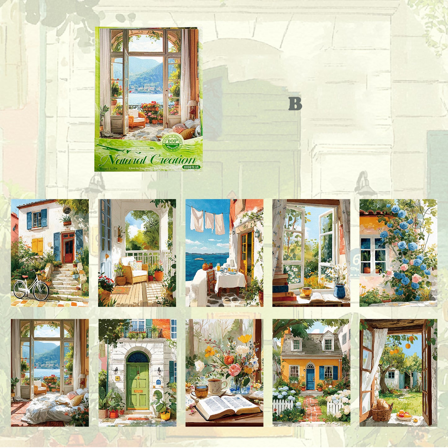 Natural Creation Paper 10pcs