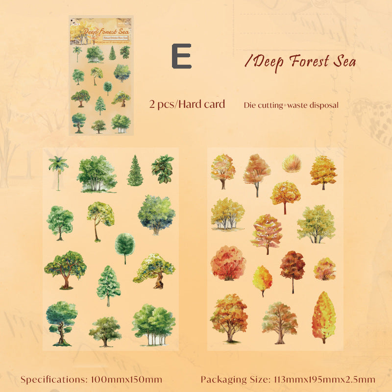 Natural Exhibition Room Stickers 2pcs