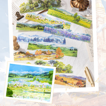 Natural Seenery Stickers 10pcs