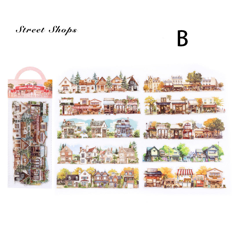 Natural Seenery Stickers 10pcs