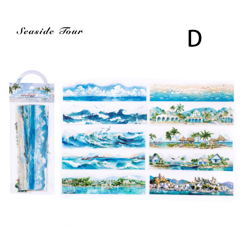 Natural Seenery Stickers 10pcs