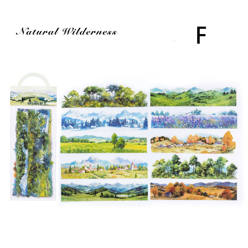 Natural Seenery Stickers 10pcs
