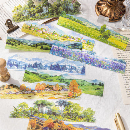 Natural Seenery Stickers 10pcs