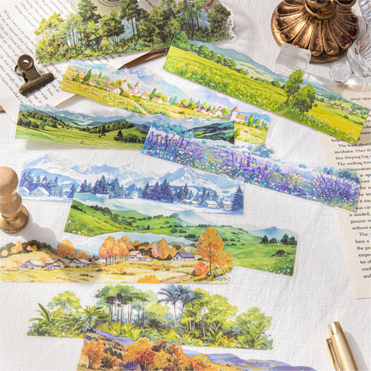 Natural Seenery Stickers 10pcs