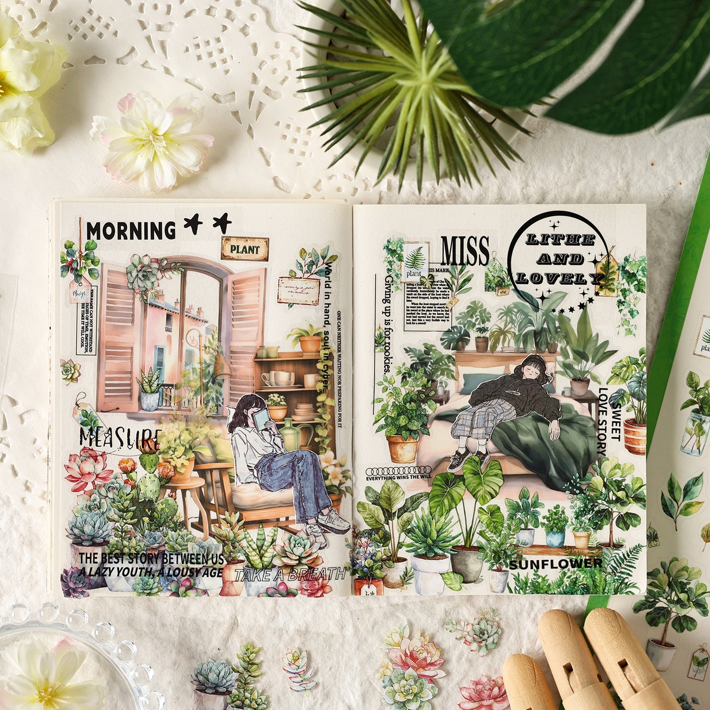 Natural Time Sticker 6pcs