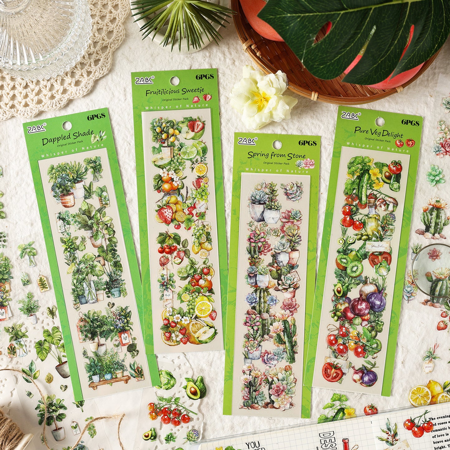 Natural Time Sticker 6pcs