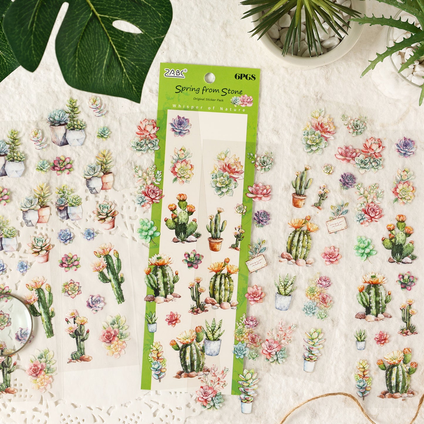 Natural Time Sticker 6pcs