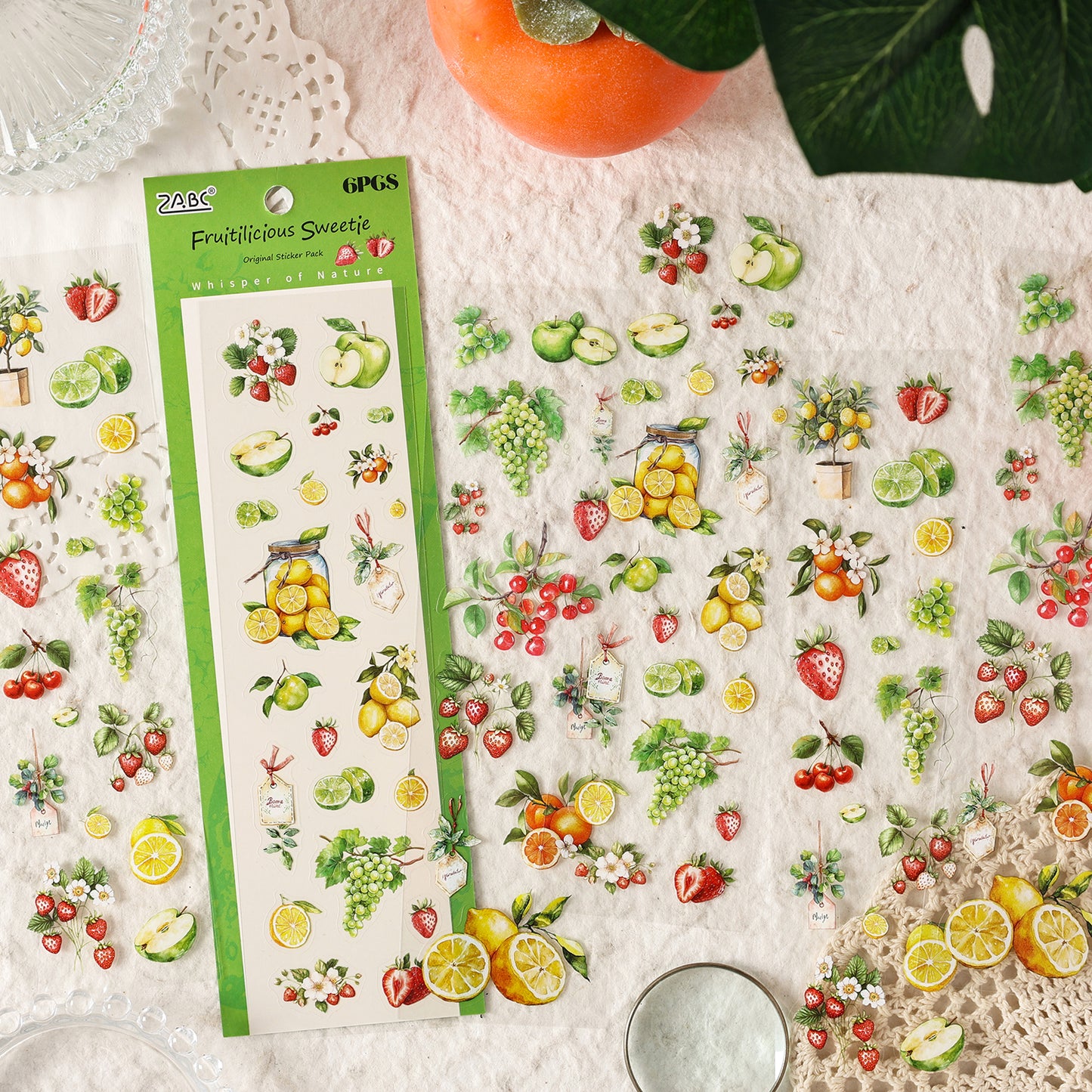 Natural Time Sticker 6pcs