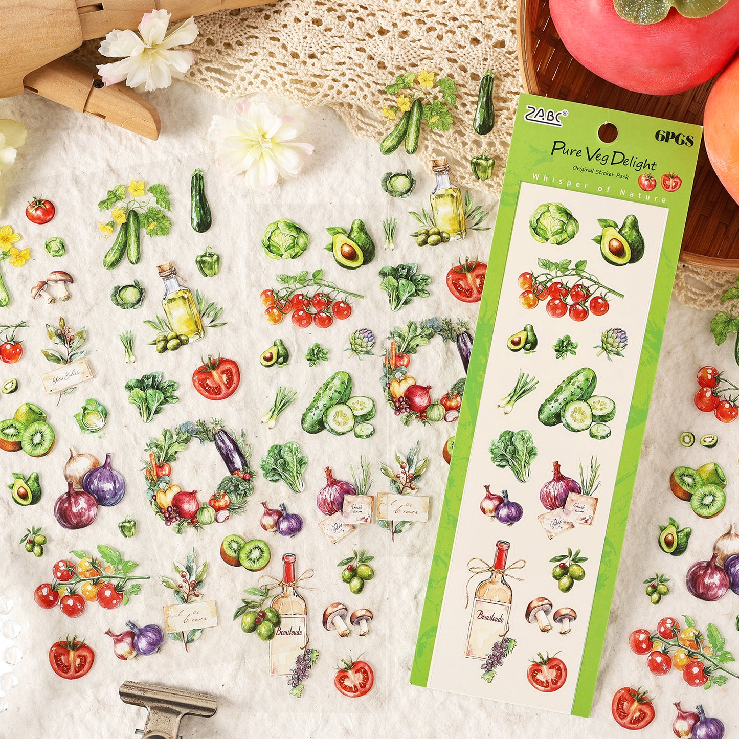 Natural Time Sticker 6pcs