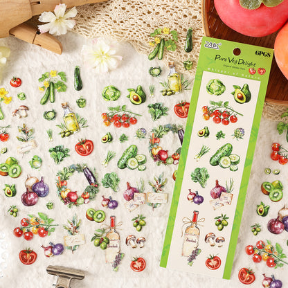 Natural Time Sticker 6pcs