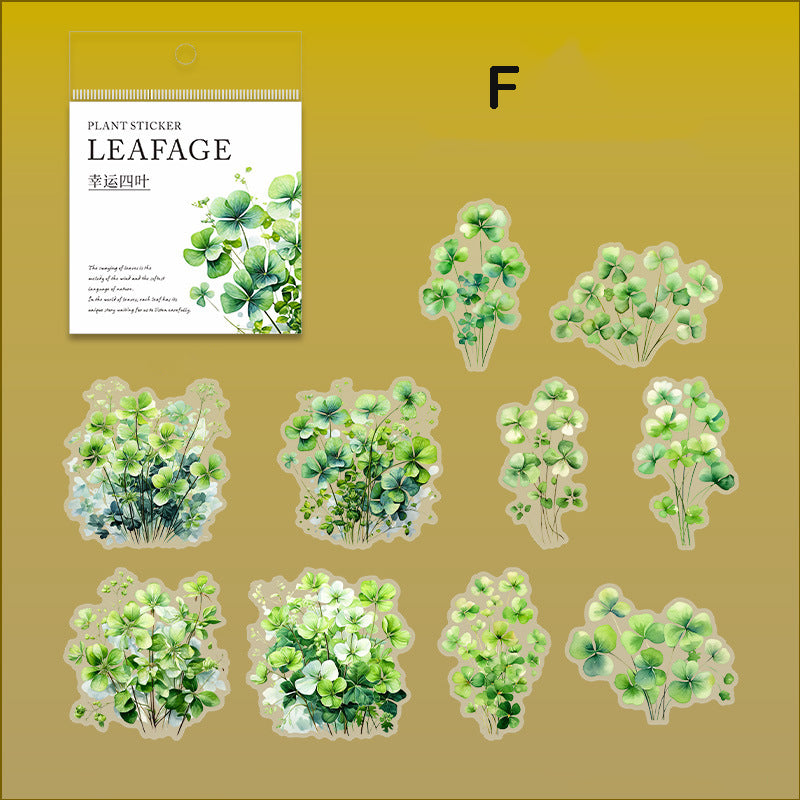 Nature of Leaf Language Stickers 20pcs