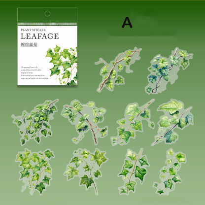 Nature of Leaf Language Stickers 20pcs