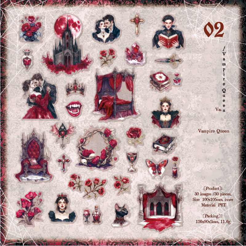 Night Falls Sticker 30pcs