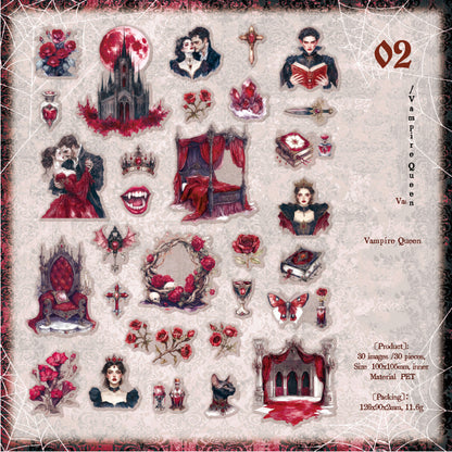 Night Falls Sticker 30pcs