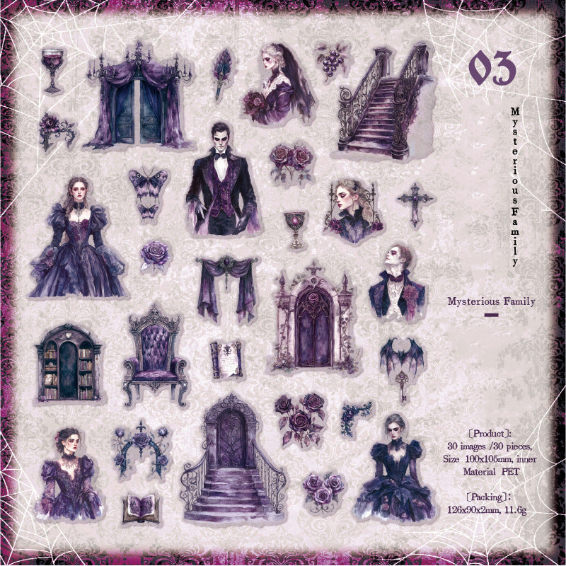 Night Falls Sticker 30pcs