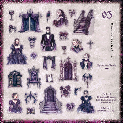 Night Falls Sticker 30pcs