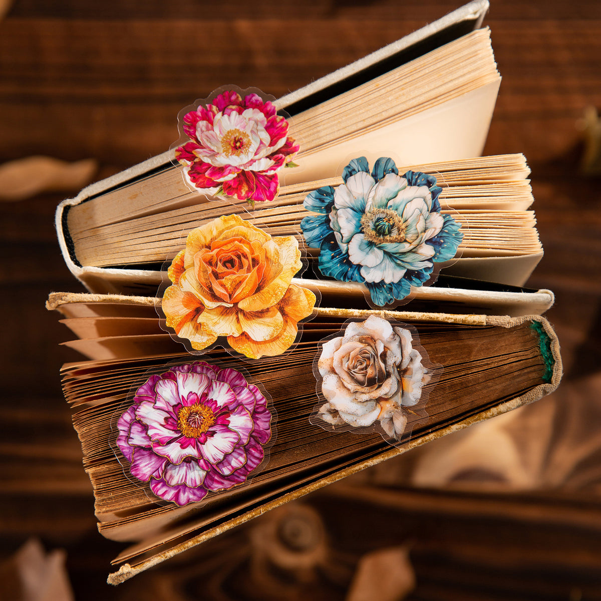 Night Rose Stickers 25pcs