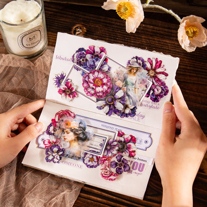 Night Rose Stickers 25pcs