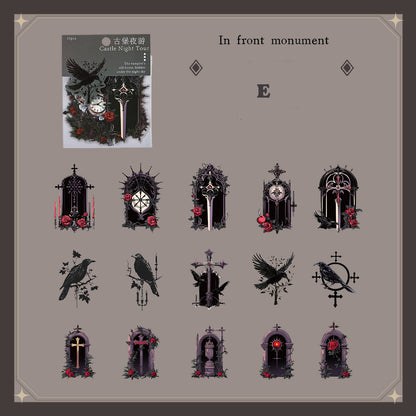 Night Tour Of The Castle Sticker 15pcs