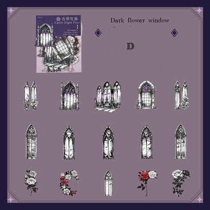 Night Tour Of The Castle Sticker 15pcs