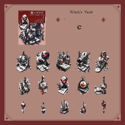 Night Tour Of The Castle Sticker 15pcs