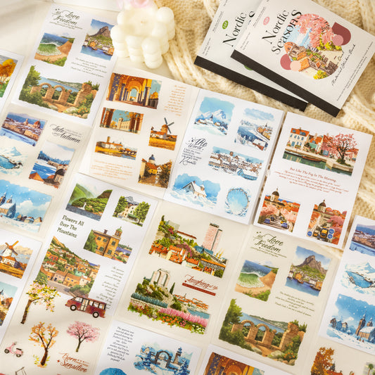 Nordic Seasons Sticker Book 18pcs