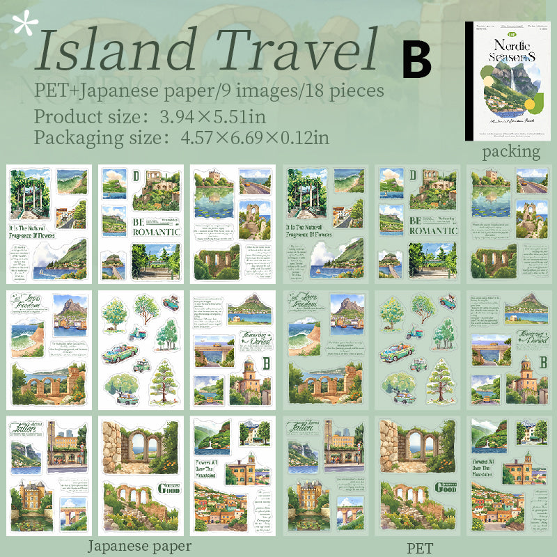 Nordic Seasons Sticker Book 18pcs