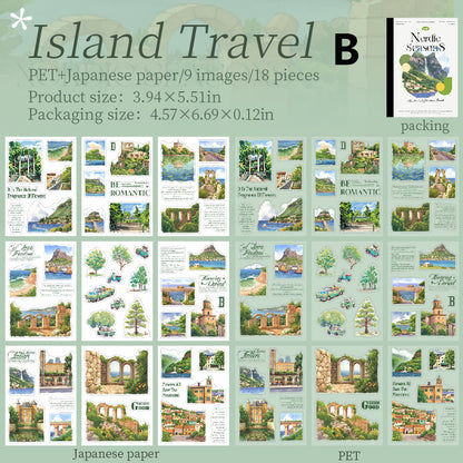 Nordic Seasons Sticker Book 18pcs