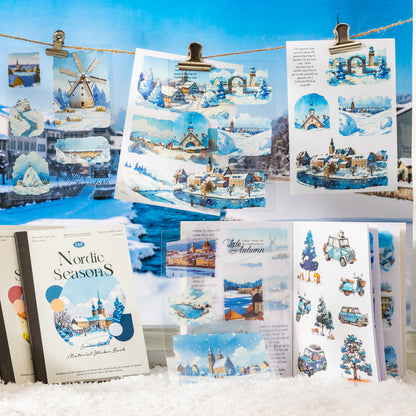 Nordic Seasons Sticker Book 18pcs