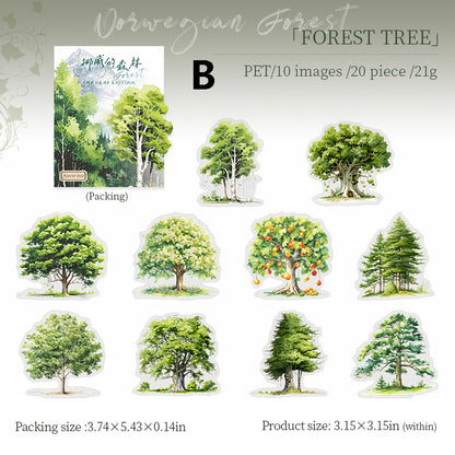 Norwegian forest Sticker 20pcs