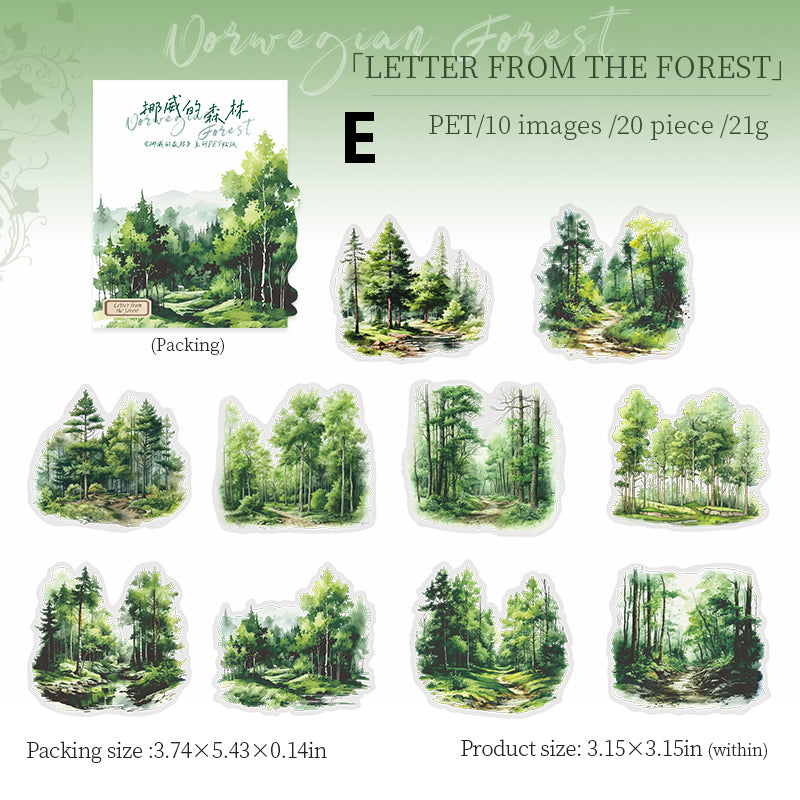 Norwegian forest Sticker 20pcs