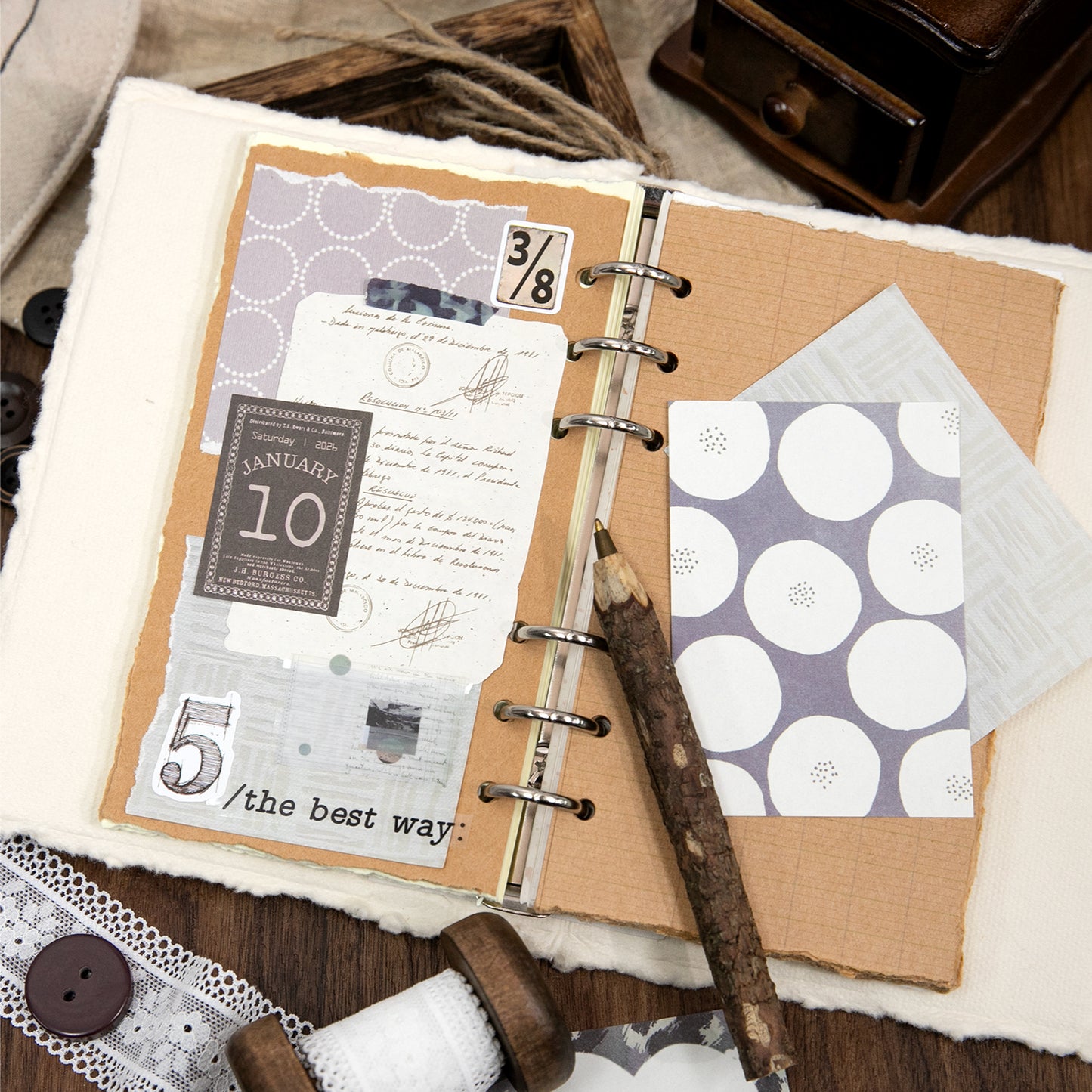 Notes From The Pine Grove Paper 100pcs