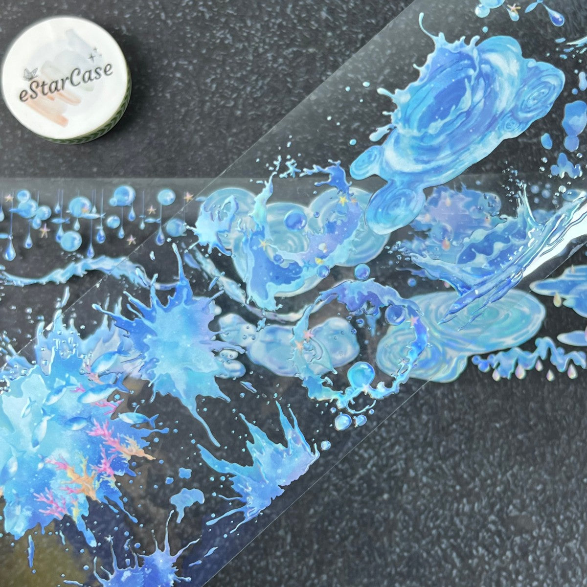 7cm*2m Ocean Wave Pattern Tape