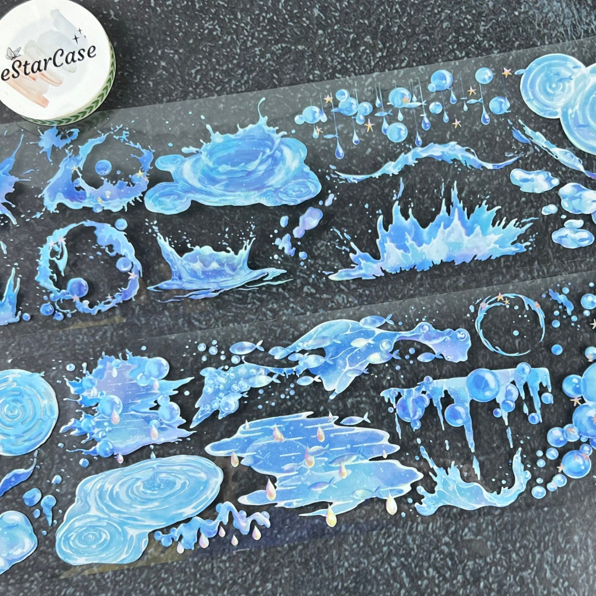 7cm*2m Ocean Wave Pattern Tape