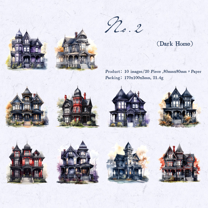 Old Courtyard Sticker 20pcs