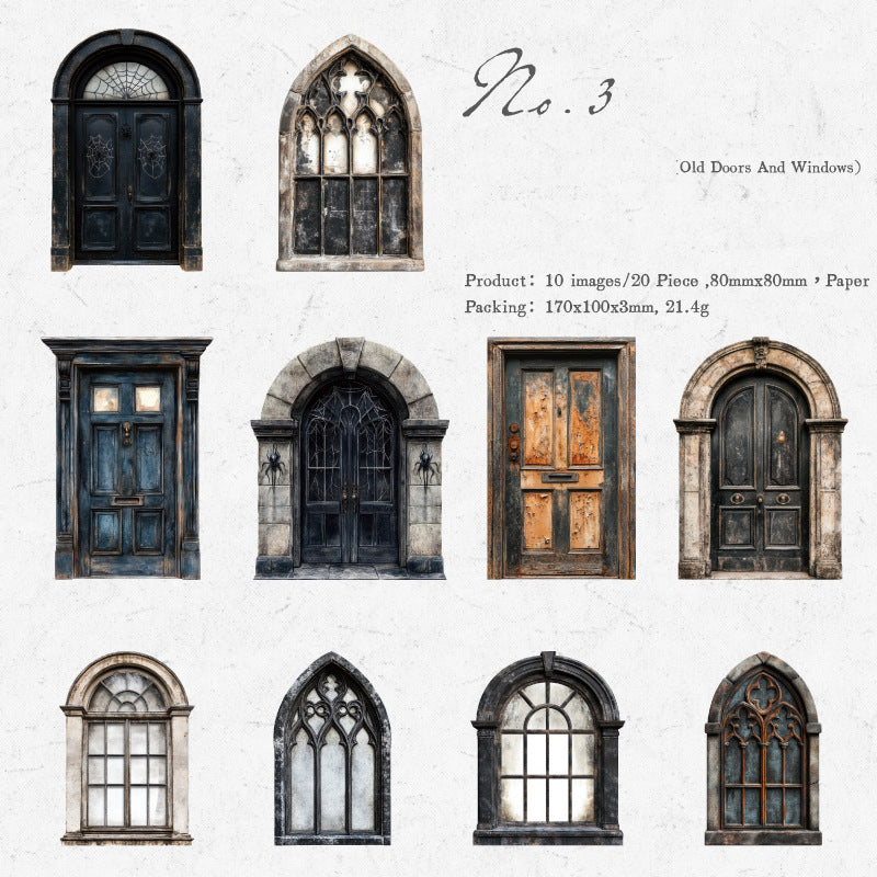 Old Courtyard Sticker 20pcs