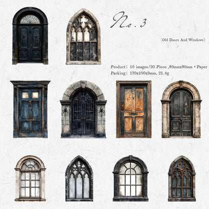 Old Courtyard Sticker 20pcs