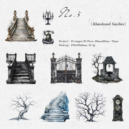 Old Courtyard Sticker 20pcs