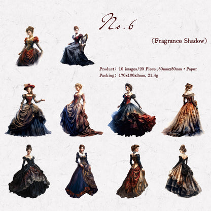 Old Courtyard Sticker 20pcs