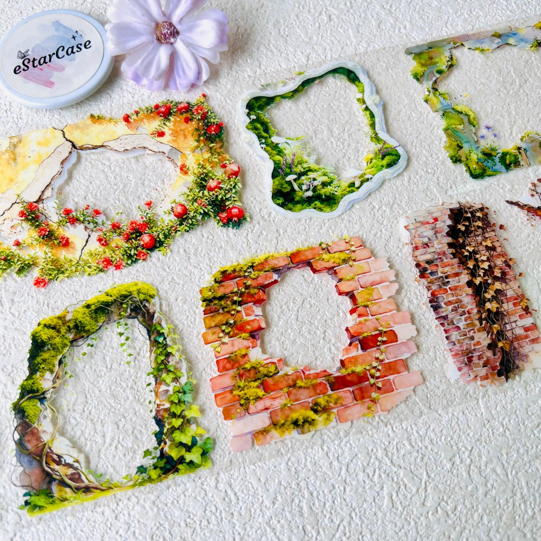7cm*2m Old Wall Veiled in Moss Tape