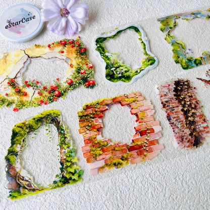 7cm*2m Old Wall Veiled in Moss Tape