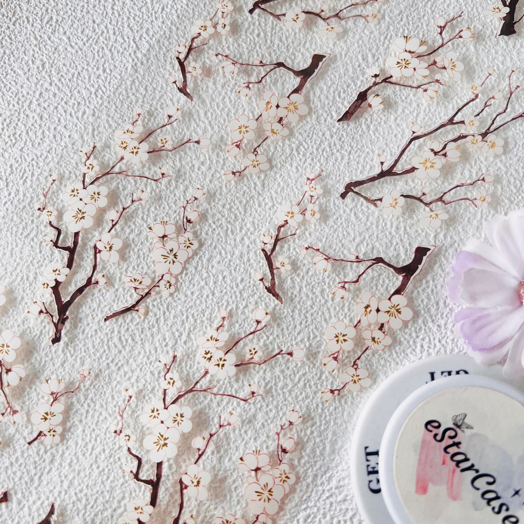 6cm*2m One Sprig of Plum Blossoms Tape